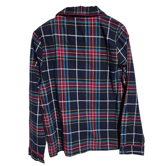 Vera Bradley Plaid Pajama Top Womens Size Small Cotton Flannel Nightwear PJs - Picture 2 of 6